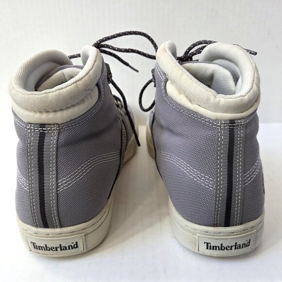 Timberland Boots Mens 10.5 Gray Dauset Hiker Canvas Chukka Ankle Casual Shoes main image 9